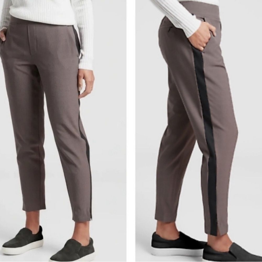 ATHLETA | Brooklyn Ankle Pants Plaid Slim Fit Pull On Women’s Size 6